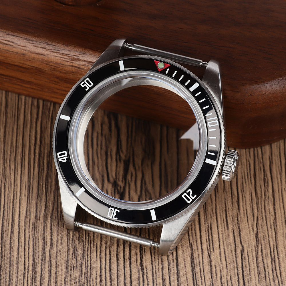 Vintage Watch Crystal - Obudowa zegarka vintage 39mm, srebrna, automatyczna,