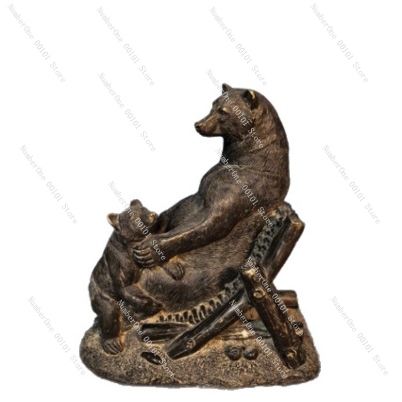 Antyczna brązowa ozdoba w kszt – Vintage Collectible Bears recenzja i cena