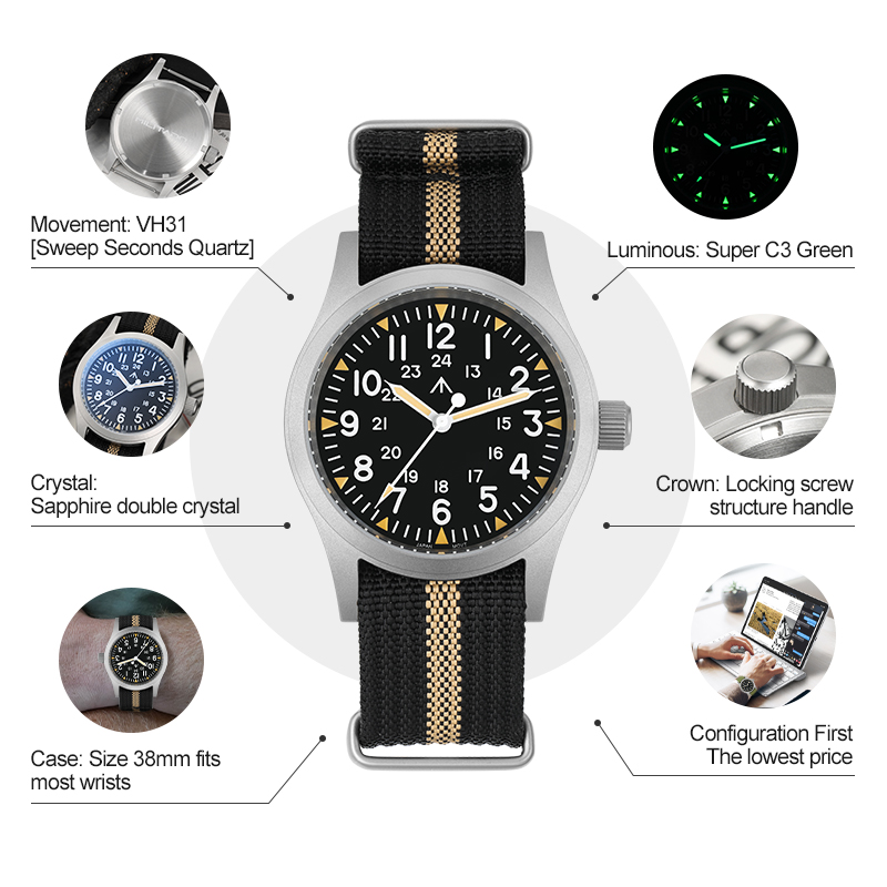 Zegarek Militado ML05 Vintage  – Vintage Watch Crystal recenzja i cena